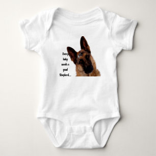 German Shepherd Baby Bodysuit