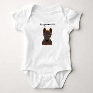 German Shepherd Baby Bodysuit