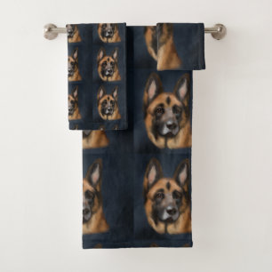 GERMAN SHEPHERD    BATH TOWEL SET
