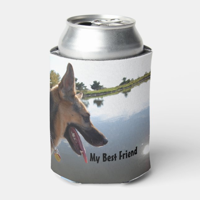 German Shepherd Best Friend Can Cooler (Can Front)