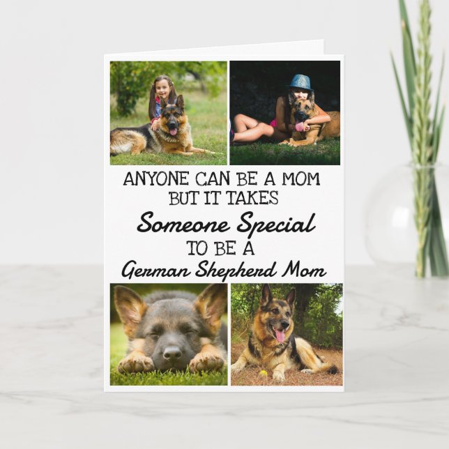 German Shepherd...Best Mum Mother's Day Card (Front)