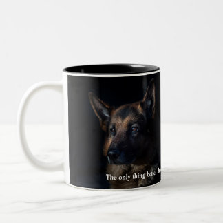 German Shepherd Better than Coffee Customize Two-Tone Coffee Mug