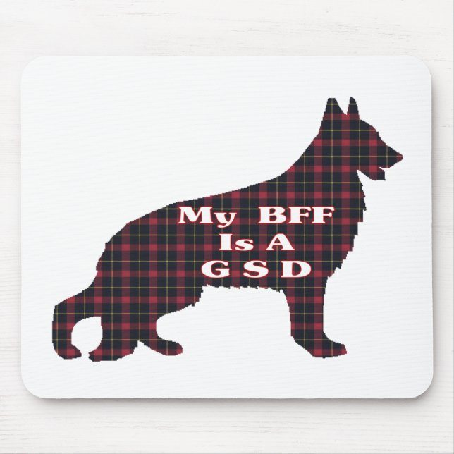 GERMAN SHEPHERD BFF Gifts Mouse Mat (Front)