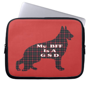 GERMAN SHEPHERD BFF LAPTOP SLEEVE