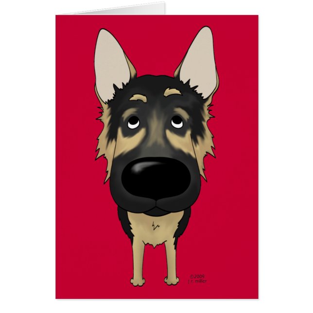 German Shepherd - Big Nose and Butt (Front)