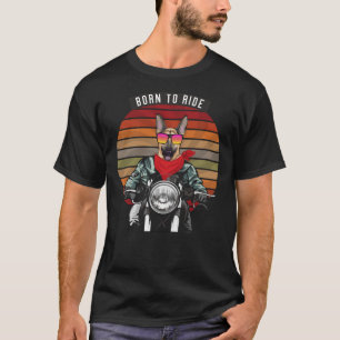 German Shepherd Bike Rider Born To Ride T-Shirt
