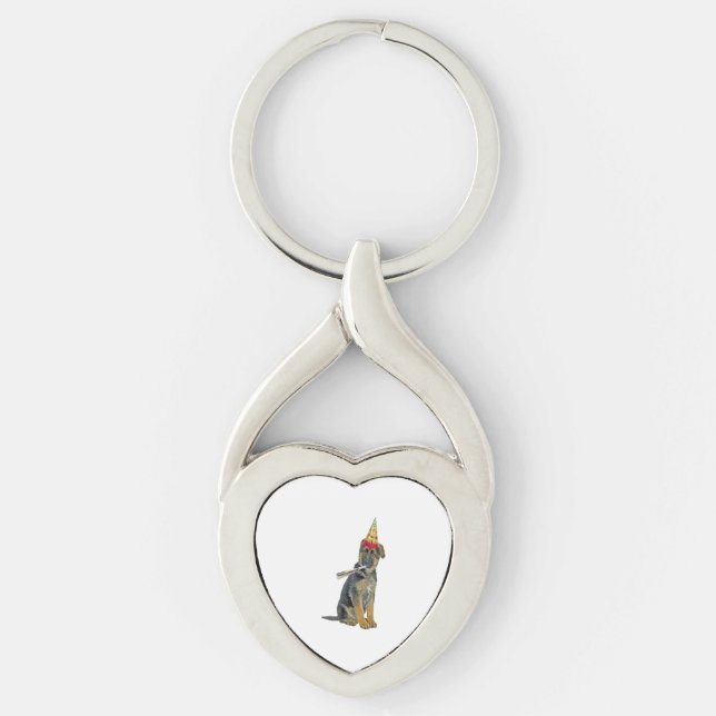 German Shepherd Birthday  Key Ring (Front)