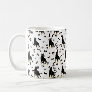 German Shepherd, black Bandanna Luggage Handle Wr Coffee Mug