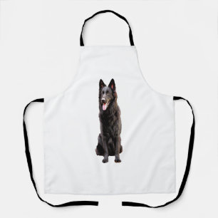 German Shepherd Black Dog  Apron