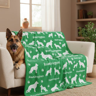 German Shepherd Blanket | Loyal & Loving Gift