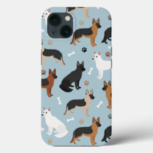 German Shepherd Bones and Paws Case-Mate iPhone Ca 13 Case
