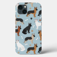 German Shepherd Bones and Paws Case-Mate iPhone Ca