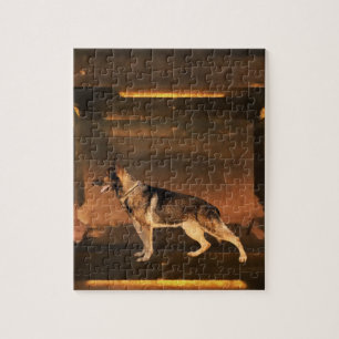 German shepherd Brown Puzzle