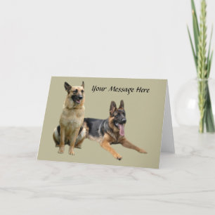 German Shepherd Buddies Greeting Card