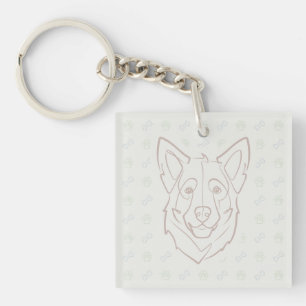 German Shepherd, Built to Protect, Born to Love! Key Ring