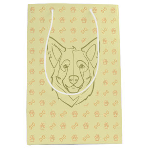German Shepherd, Built to Protect, Born to Love! Medium Gift Bag