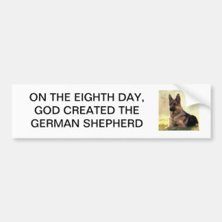 German Shepherd bumper sticker
