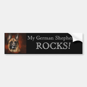 GERMAN SHEPHERD BUMPER STICKER