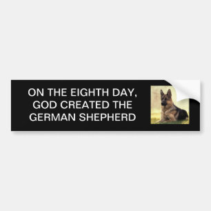 German Shepherd bumper sticker