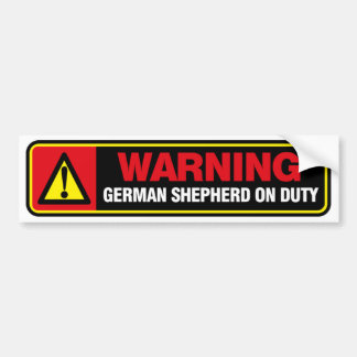 German Shepherd Bumper Sticker