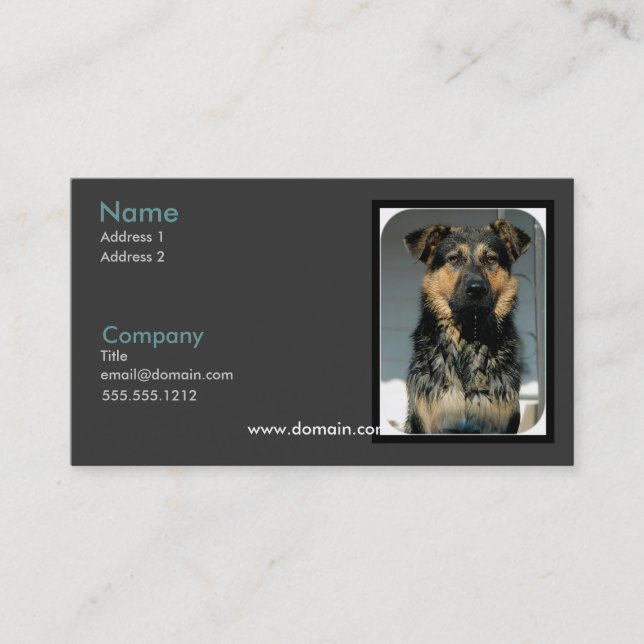 German Shepherd Business Card (Front)