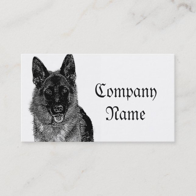 German Shepherd business cards (Front)