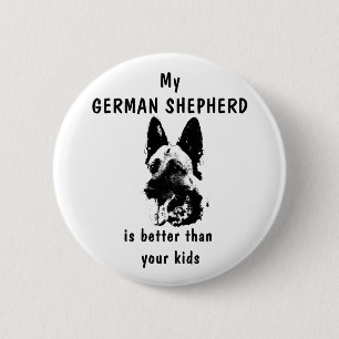 German Shepherd button
