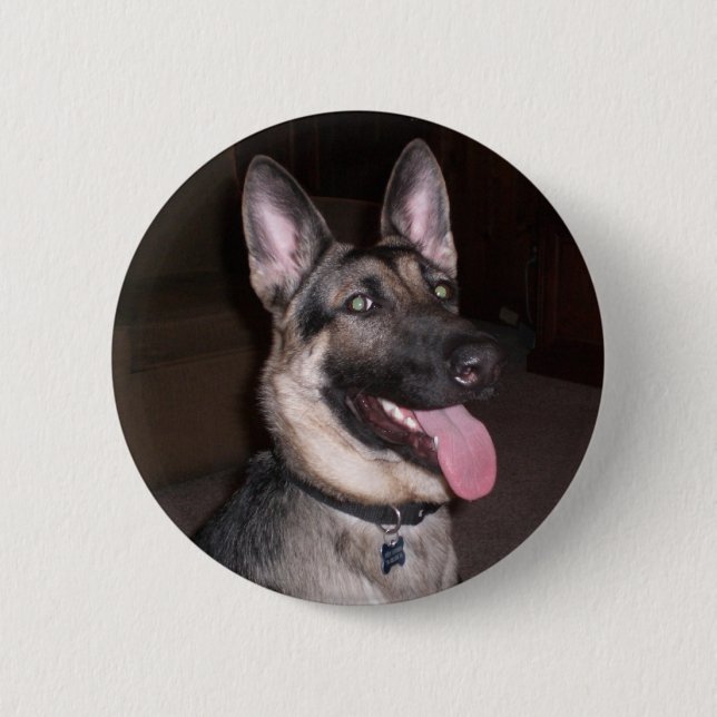 German Shepherd Button (Front)