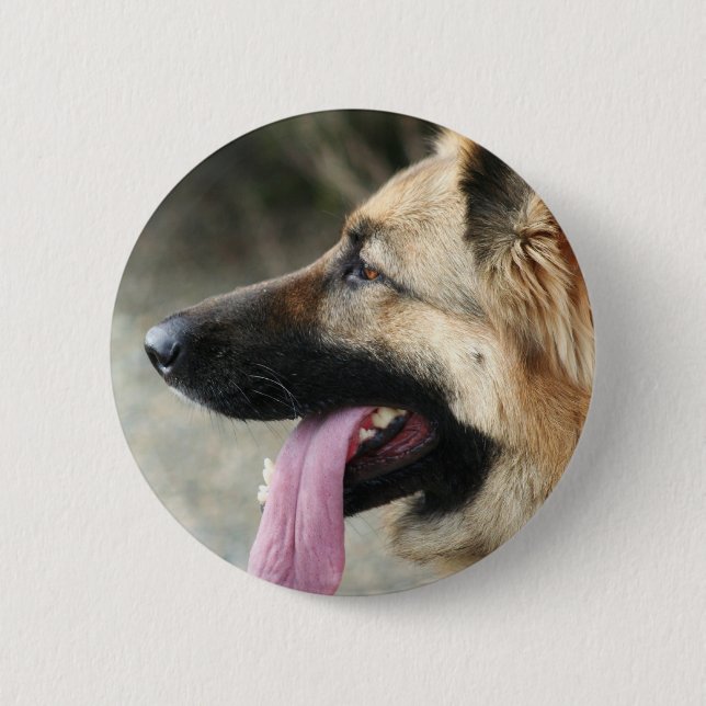 German Shepherd Button (Front)