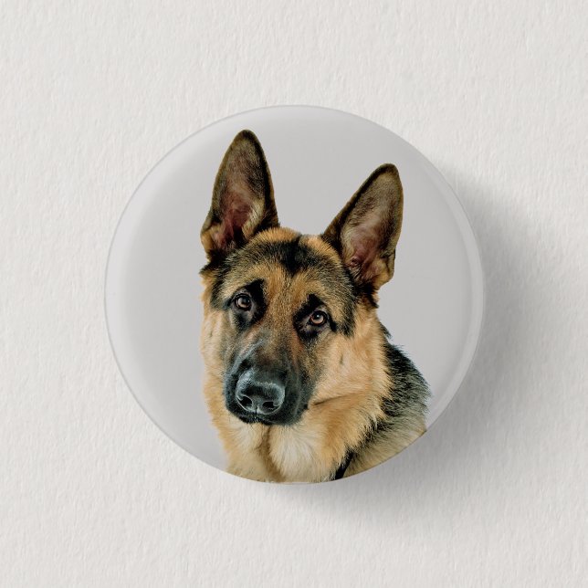 German Shepherd Button (Front)