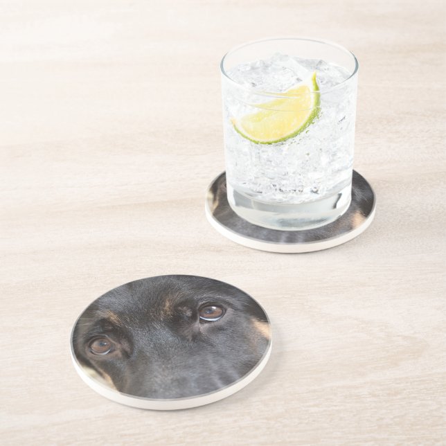 German Shepherd by Shirley Taylor Coaster (Side)