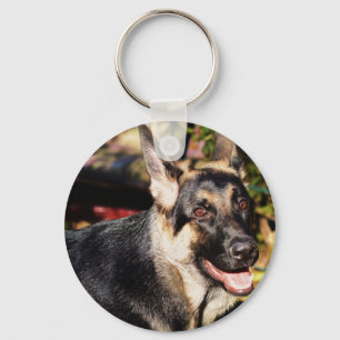 German Shepherd by Shirley Taylor Key Ring