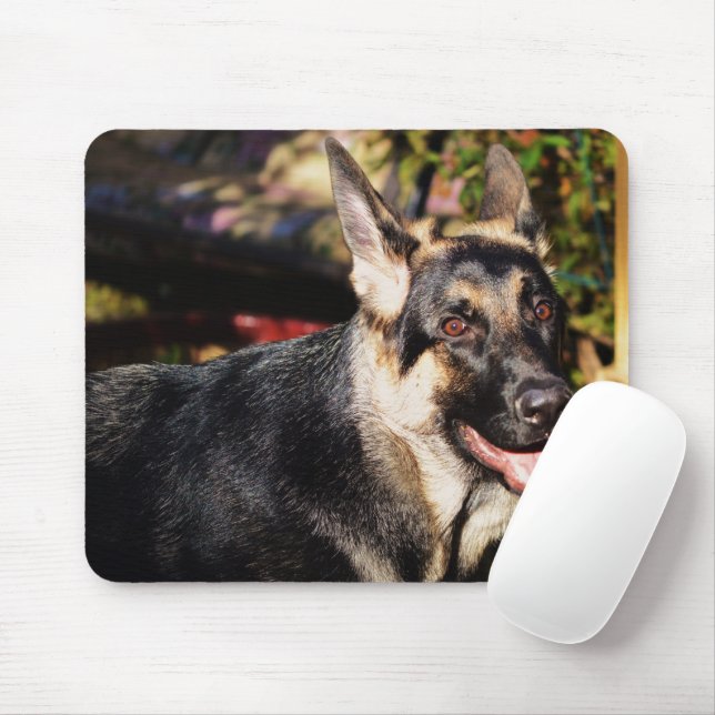 German Shepherd by Shirley Taylor Mouse Mat (With Mouse)