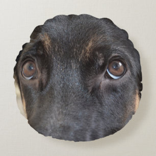 German Shepherd by Shirley Taylor Round Cushion