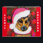 German Shepherd Calendar<br><div class="desc">This beautiful German Shepherd Art Collection would make the perfect gift!</div>