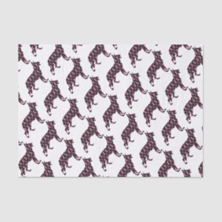 German-Shepherd-Cancer-Ribbon-Black Tissue Paper