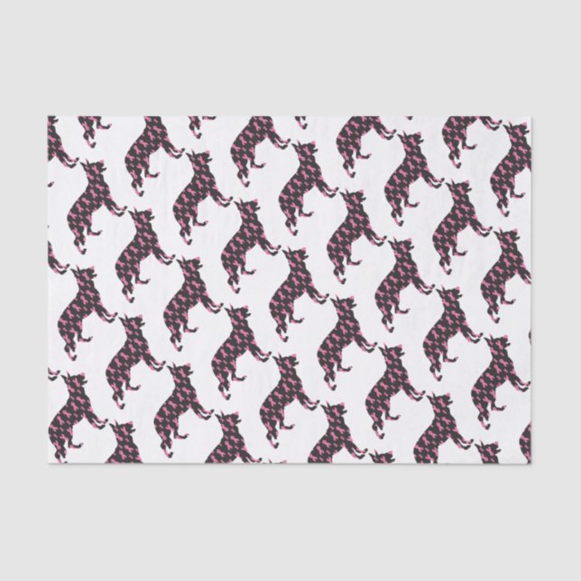 German-Shepherd-Cancer-Ribbon-Black Tissue Paper (Front)