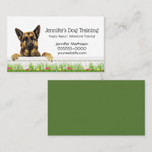 German shepherd Canine Dog Training Pet  Business Card