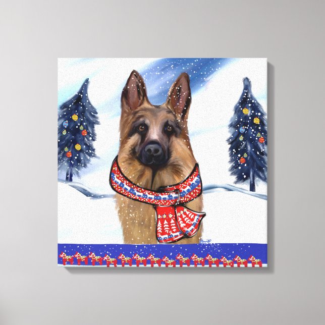 GERMAN SHEPHERD CANVAS PRINT (Front)
