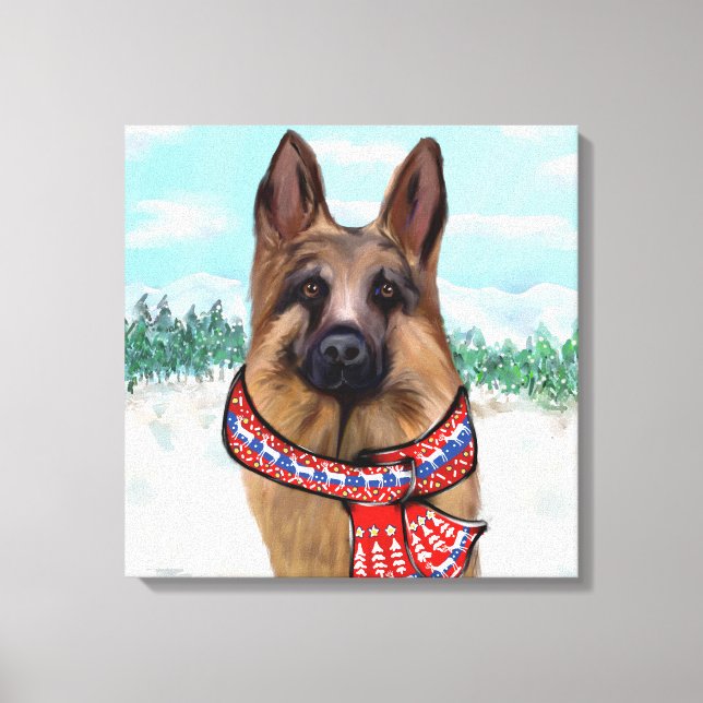 GERMAN SHEPHERD CANVAS PRINT (Front)