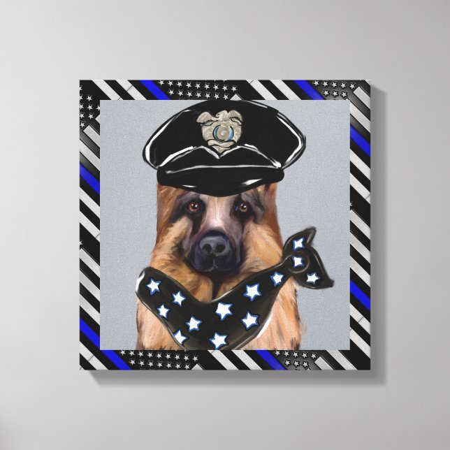 German Shepherd Canvas Print (Front)