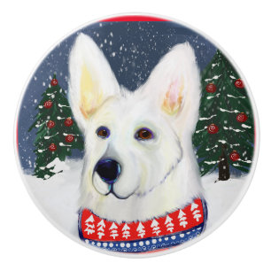 German Shepherd Ceramic Knob