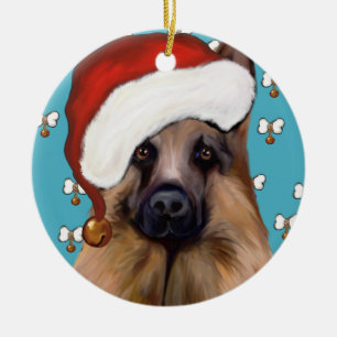 German Shepherd Ceramic Tree Decoration