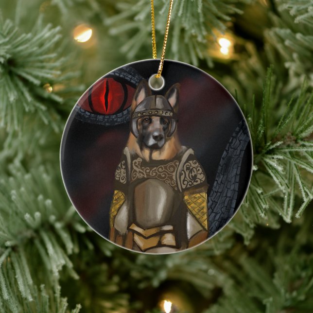 German Shepherd       Ceramic Tree Decoration (Tree)