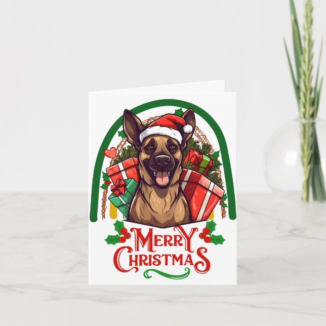German-shepherd Christmas Card (Front)