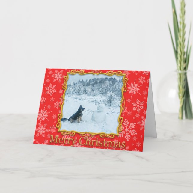 German shepherd christmas card (Front)