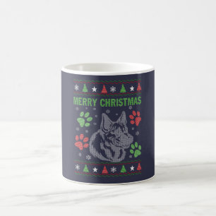 German Shepherd Christmas Coffee Mug