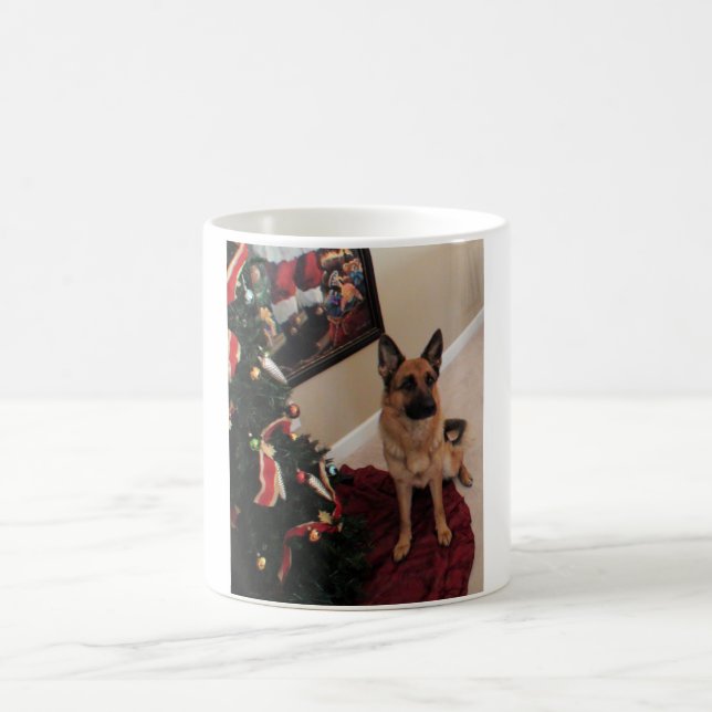 German Shepherd Christmas Custom Value Mug (Center)