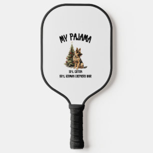 German Shepherd & Christmas, Funny Dog Design for Pickleball Paddle