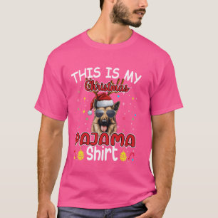 German Shepherd Christmas Funny Xmas Pajama Reinde T-Shirt